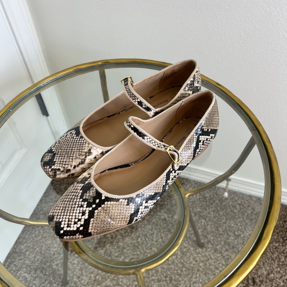 Animal print flats
